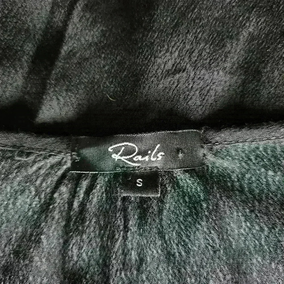 Rails Beaux Blossom Button Up Floral Romantic Prarie Chiffon Blouse S - Picture 6 of 8